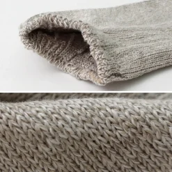 ROTOTO Socks^/ Linen Cotton Rib Socks Short
