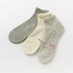 ROTOTO Socks^/ Organic daily 3 pack ankle socks