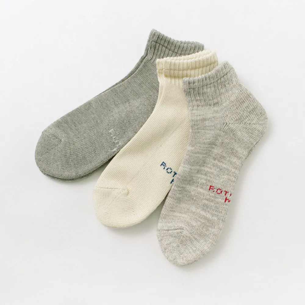 ROTOTO Socks^/ Organic daily 3 pack ankle socks