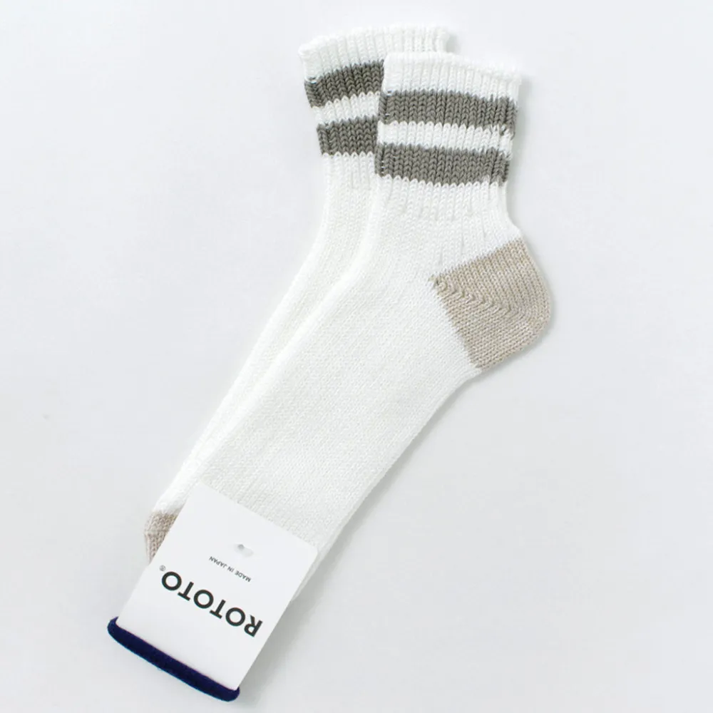 ROTOTO Socks^/ O.S. Ribbed ankle socks