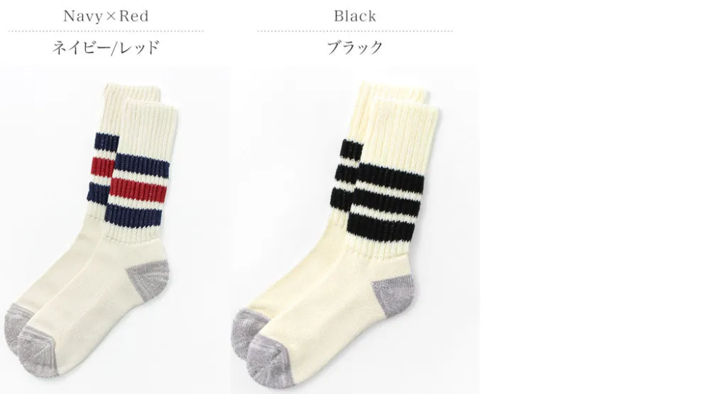 ROTOTO Socks^/ R1255 Coarse Ribbed Old School Socks