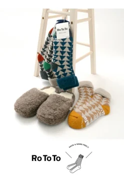 ROTOTO Socks^/ R1179 Comfy Room Socks SANKAKU