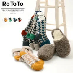 ROTOTO Socks^/ R1179 Comfy Room Socks SANKAKU