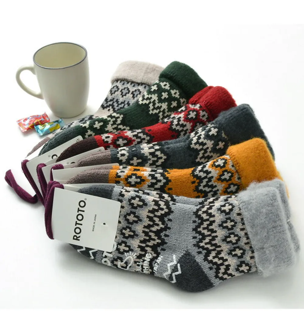 ROTOTO Socks^/ R1260 Comfy Room Socks NORDIC