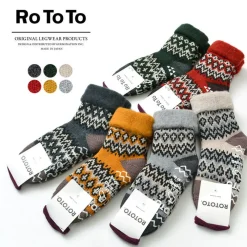 ROTOTO Socks^/ R1260 Comfy Room Socks NORDIC