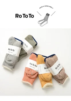 ROTOTO Socks^/ R1001 Double Face Socks