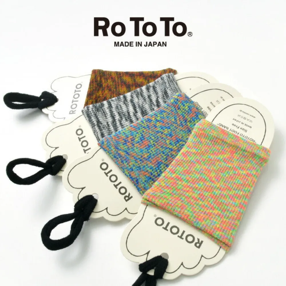 ROTOTO Socks^/ R1142 foot band Kasuri