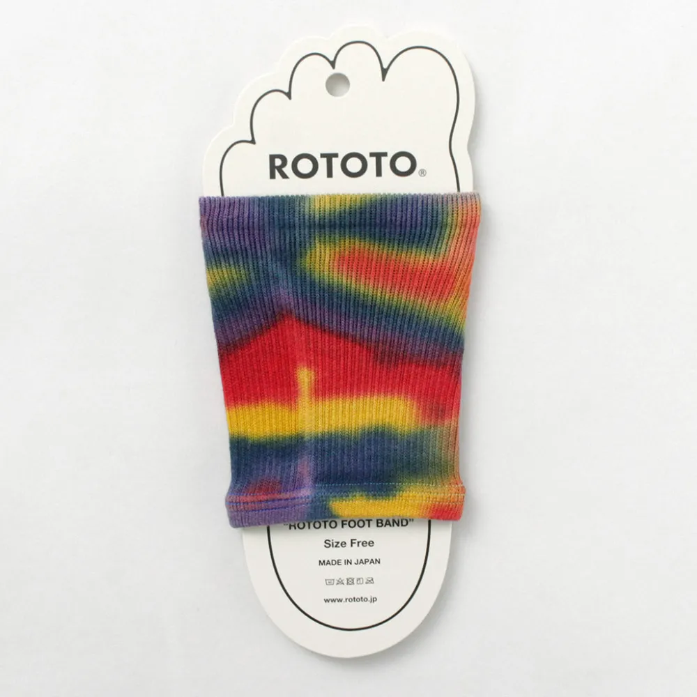 ROTOTO Socks^/ R1314 Foot Band Tie Dye
