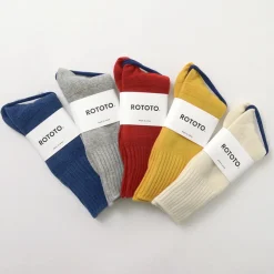 ROTOTO Socks^/ R1378 Gandy pattern crew socks