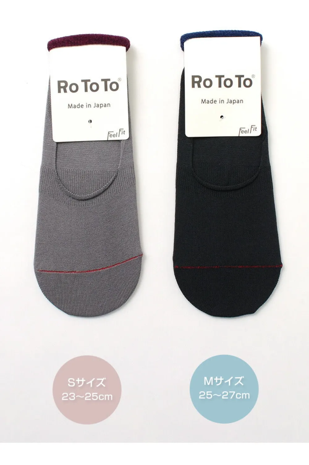 ROTOTO Socks^/ R1082 High gauge foot cover socks