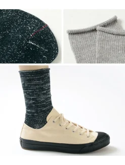 ROTOTO Socks^/ R1066 Japanese Paper Pile Socks