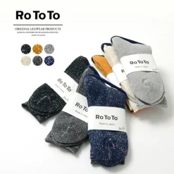 ROTOTO Socks^/ R1066 Japanese Paper Pile Socks