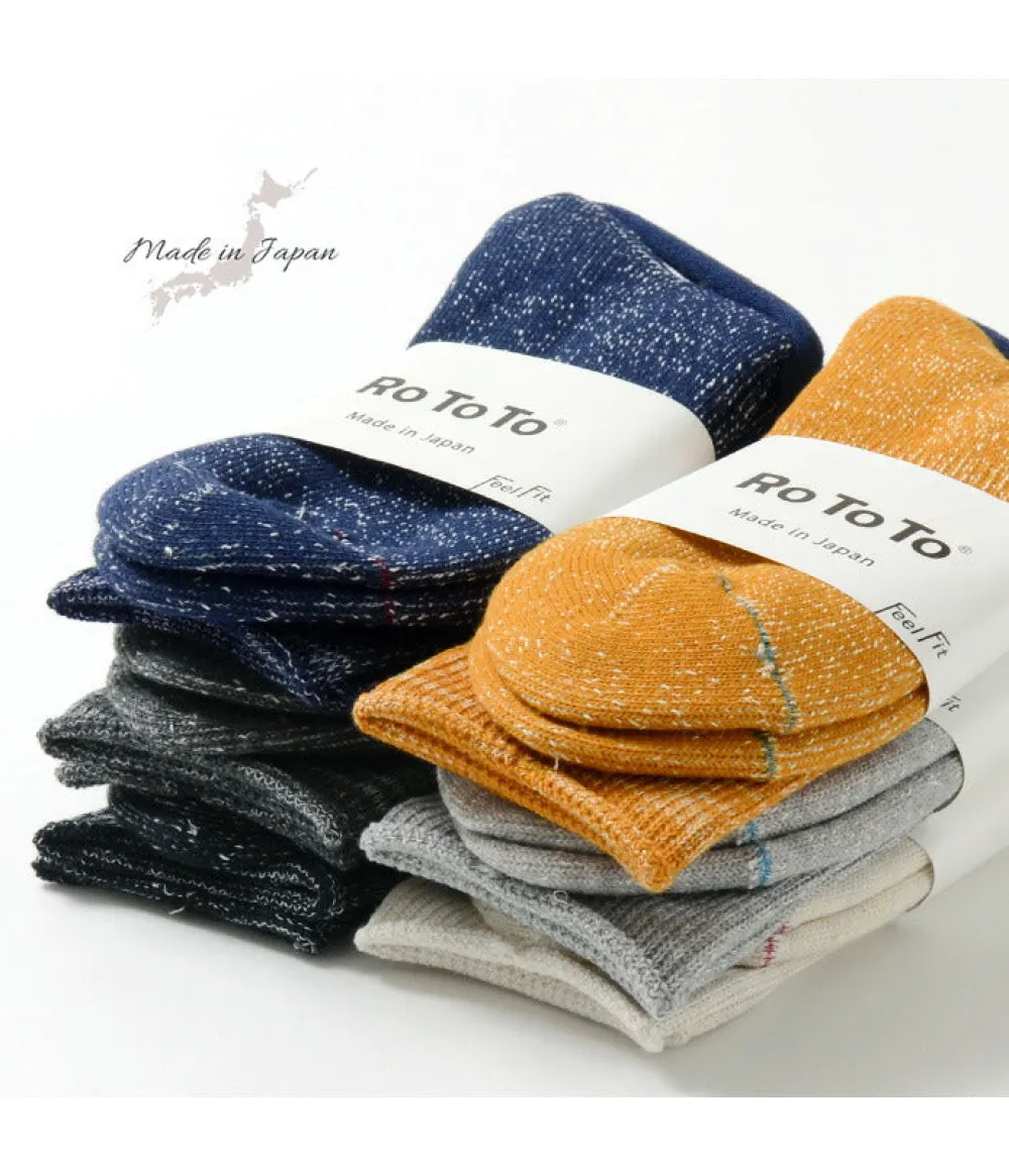 ROTOTO Socks^/ R1066 Japanese Paper Pile Socks