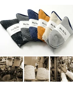 ROTOTO Socks^/ R1066 Japanese Paper Pile Socks