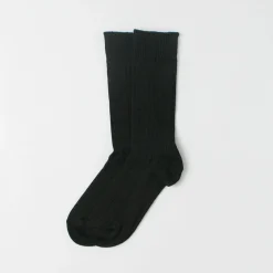 ROTOTO Socks^/ R1461 linen cotton ribbed socks