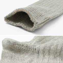 ROTOTO Socks^/ R1461 linen cotton ribbed socks