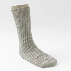 ROTOTO Socks^/ R1461 linen cotton ribbed socks