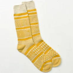 ROTOTO Socks^/ R1337 Multi jacquard crew socks