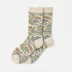 ROTOTO Socks^/ R1339 Pile camo crew socks