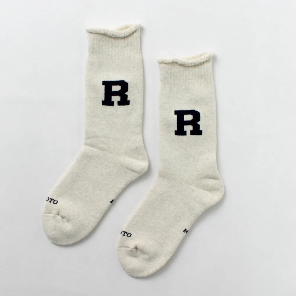 ROTOTO Socks^/ Raffy Sweat Socks R Logo