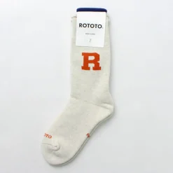 ROTOTO Socks^/ Raffy Sweat Socks R Logo