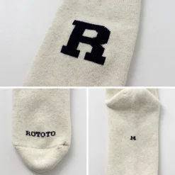 ROTOTO Socks^/ Raffy Sweat Socks R Logo