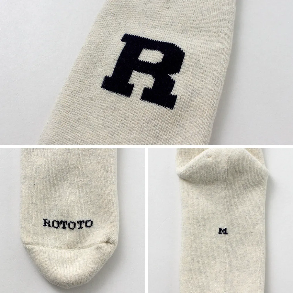 ROTOTO Socks^/ Raffy Sweat Socks R Logo