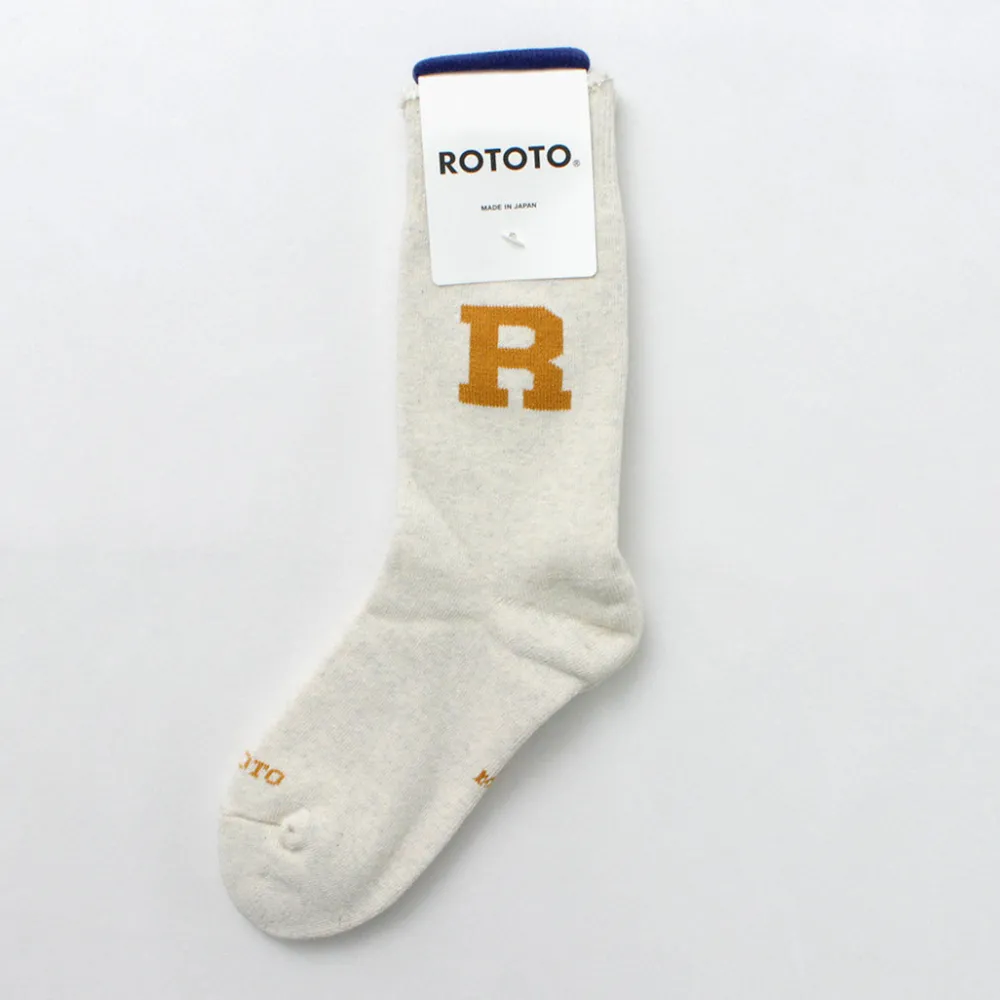 ROTOTO Socks^/ Raffy Sweat Socks R Logo