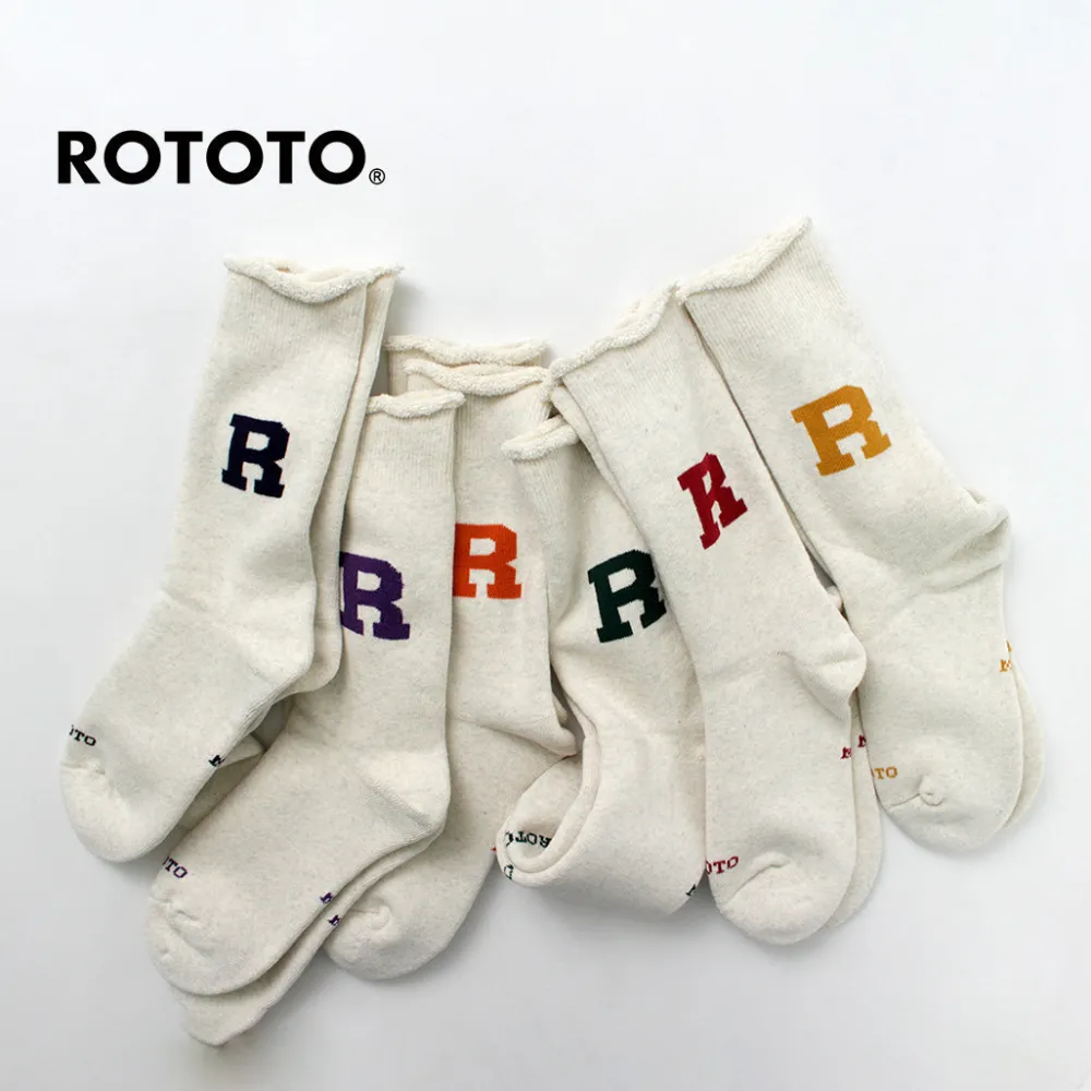 ROTOTO Socks^/ Raffy Sweat Socks R Logo