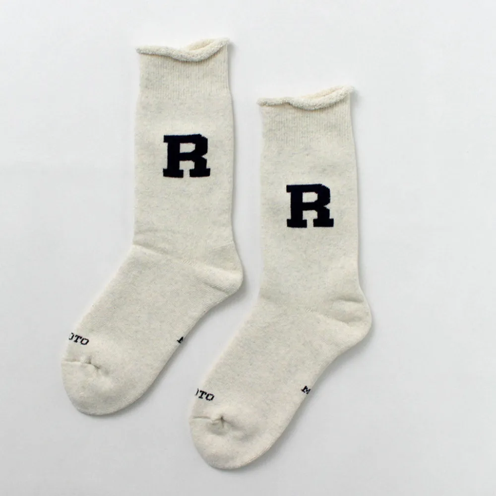 ROTOTO Socks^/ Raffy Sweat Socks R Logo