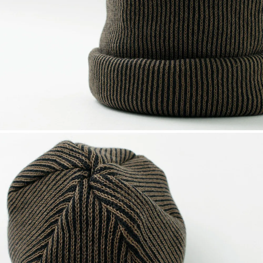 ROTOTO Hats^/ Super soft 2-way beanie Stripe
