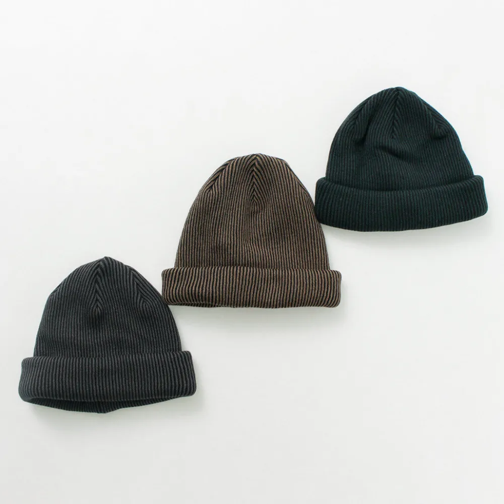 ROTOTO Hats^/ Super soft 2-way beanie Stripe