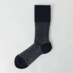 ROTOTO Socks^/ Woolen Jacquard Crew Socks Popcorn
