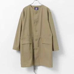 ROYAL NAVY Coats^/ Snow camo collarless overcoat