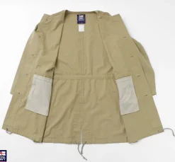 ROYAL NAVY Coats^/ Snow camo collarless overcoat