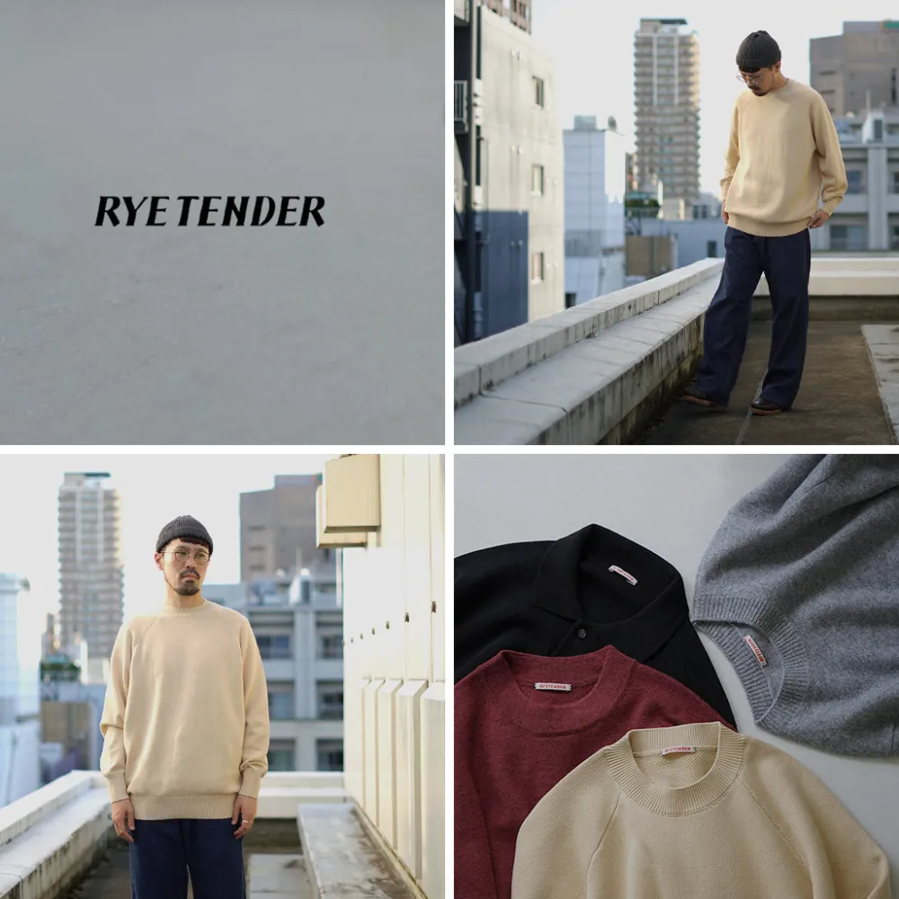 RYE TENDER Knits^/ Fulton Raglan Knit Sweatshirt