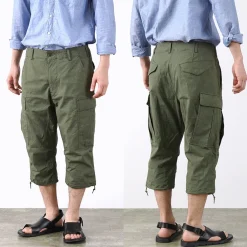 SAGE DE CRET Trousers^/ Cropped Cargo Pants olive