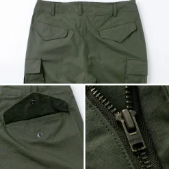 SAGE DE CRET Trousers^/ Cropped Cargo Pants olive