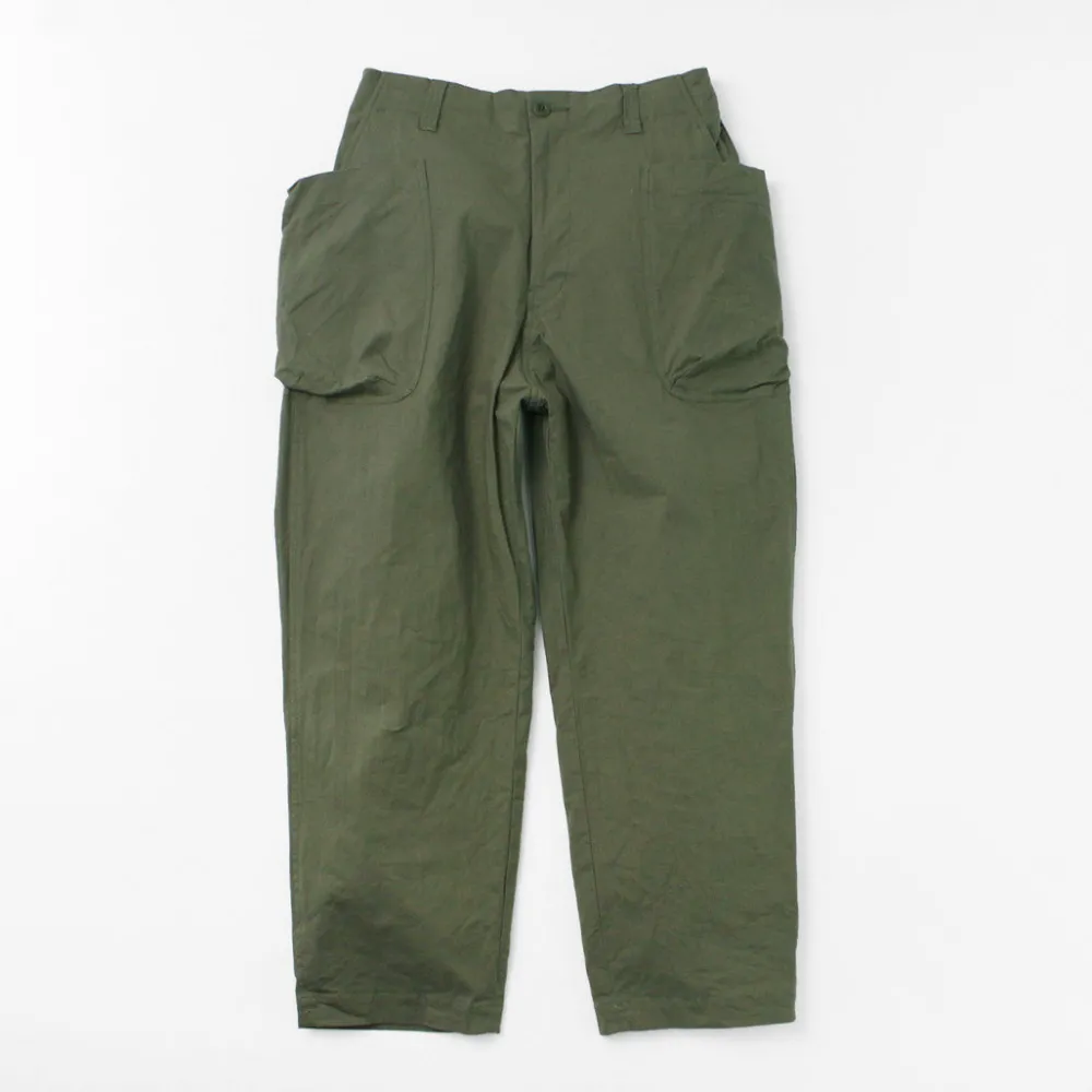 SAGE DE CRET Work Pants & Chinos^/ Ripstop stretch peg top work pants olive