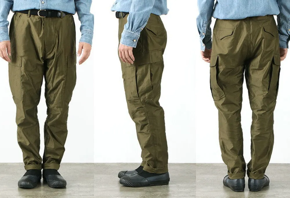 SAGE DE CRET Trousers^/ Tapered Cargo Pants/Moleskin olive