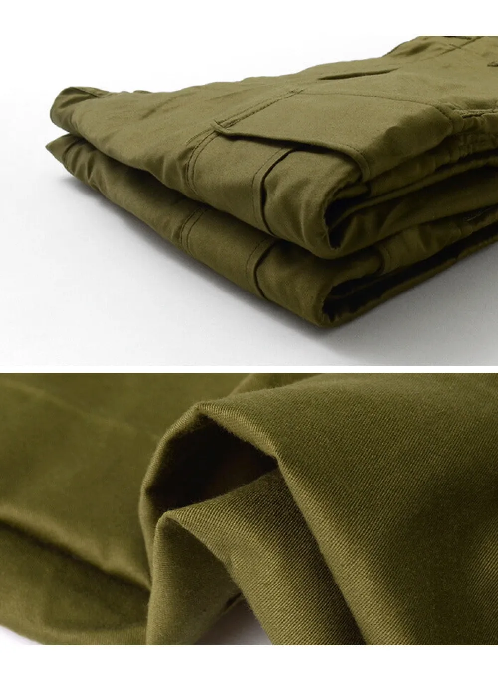 SAGE DE CRET Trousers^/ Tapered Cargo Pants/Moleskin olive