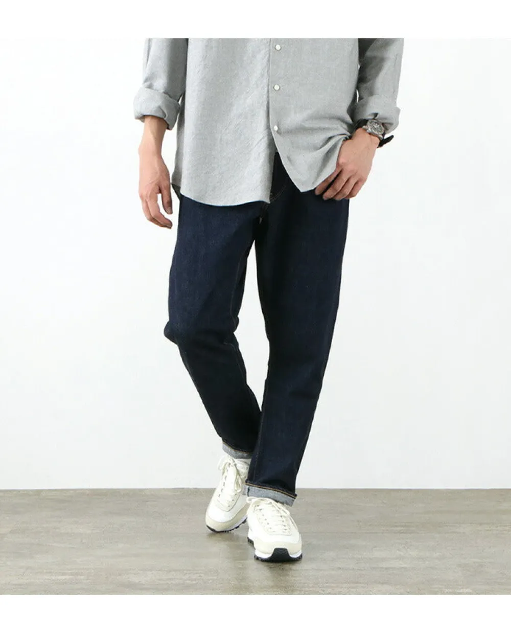SANCA Jeans^/ 15.5 oz. denim tapered 5P pants indigo