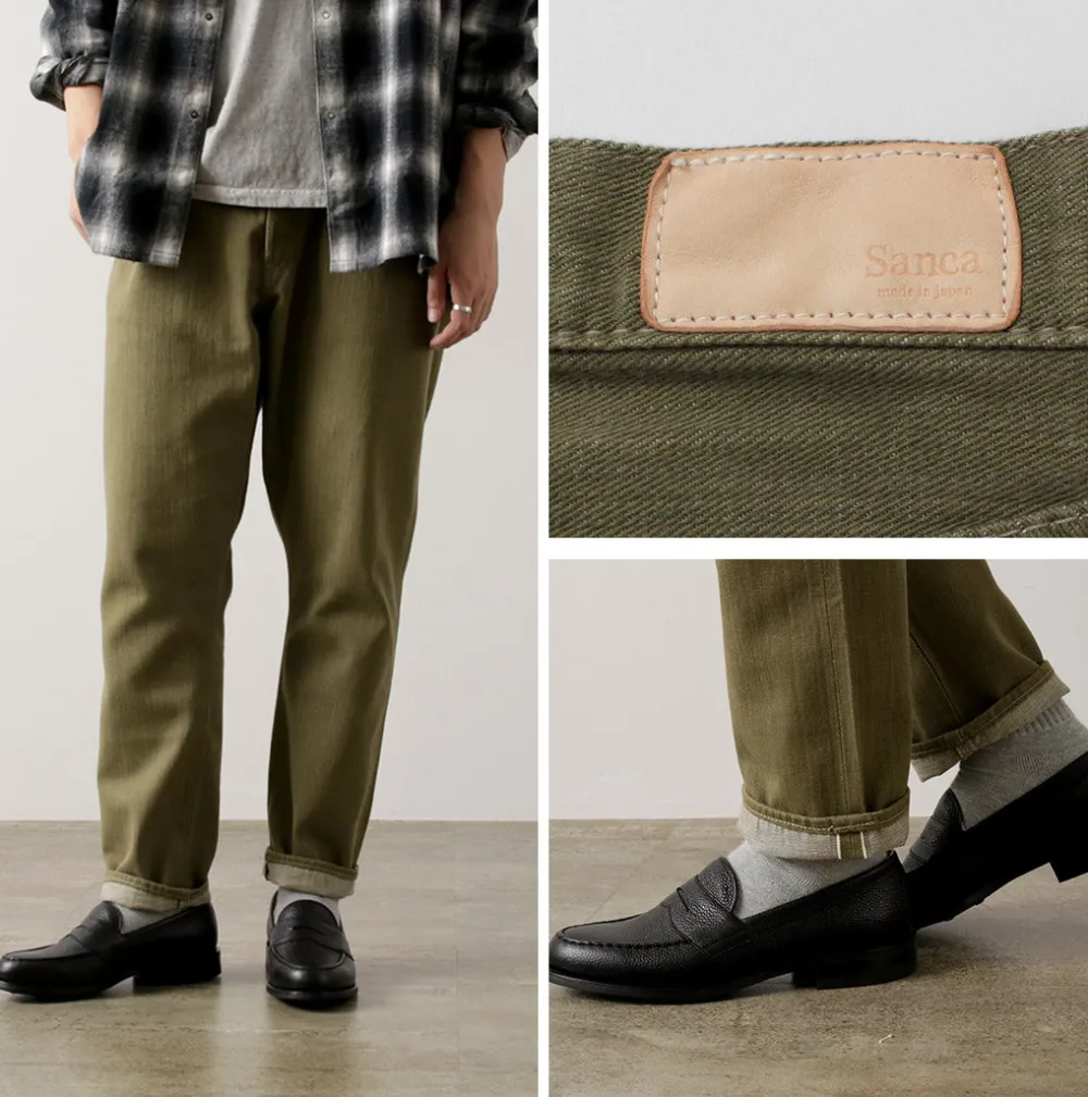 SANCA Jeans^/ UK Denim Tapered 5-Pants green