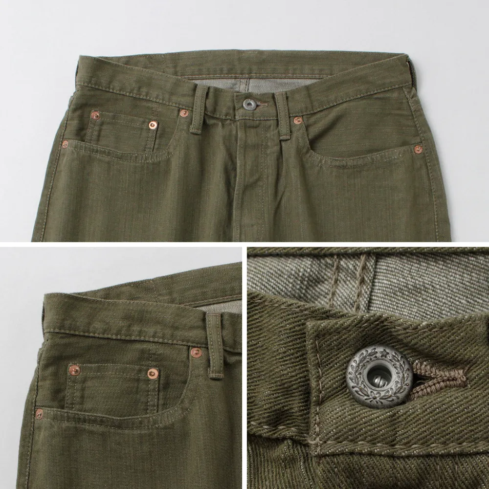 SANCA Jeans^/ UK Denim Tapered 5-Pants green