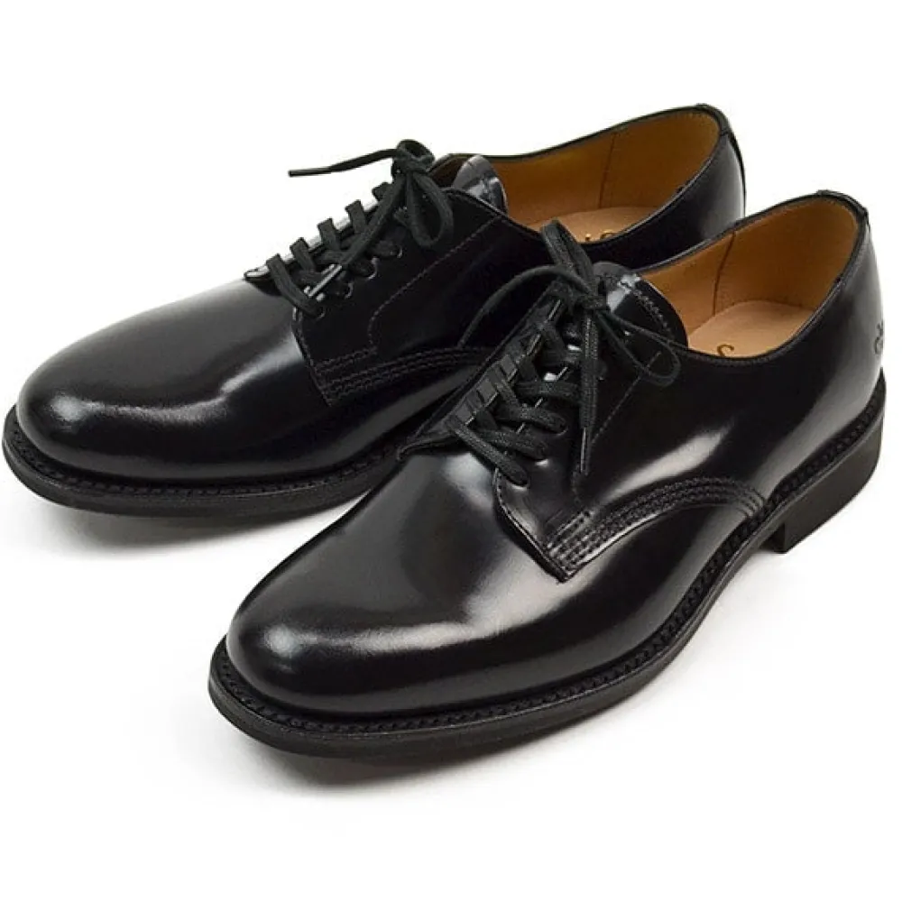 SANDERS Leather Shoes & Boots^/ #2246B Military Officer Shoes Japan Limited Model black