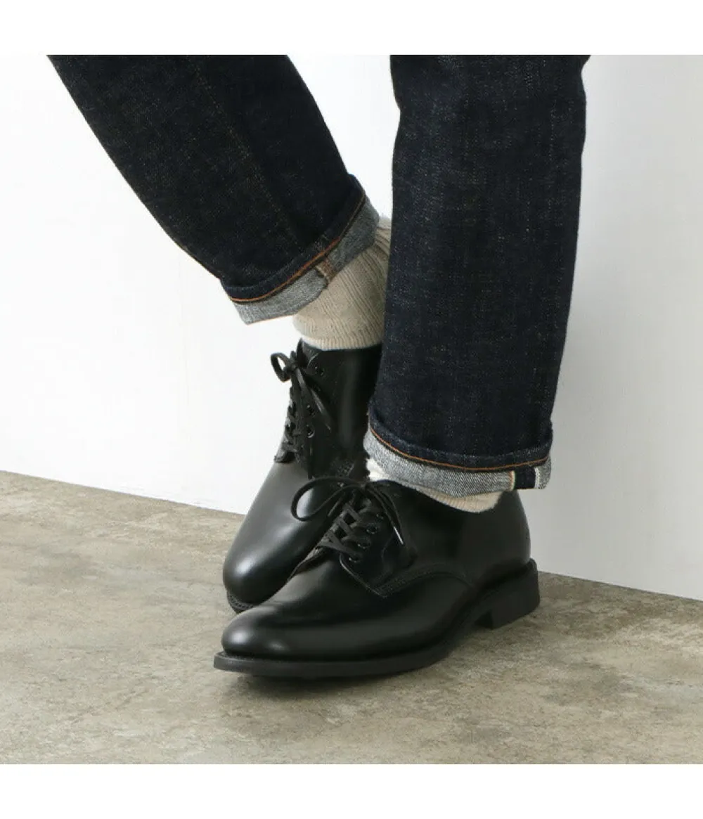 SANDERS Leather Shoes & Boots^/ #2246B Military Officer Shoes Japan Limited Model black