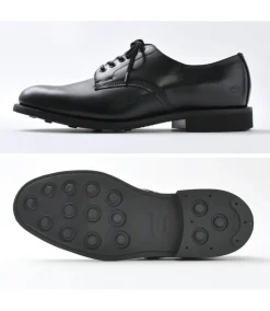 SANDERS Leather Shoes & Boots^/ #2246B Military Officer Shoes Japan Limited Model black