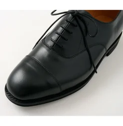 SANDERS Leather Shoes & Boots^/ Cap Toe Oxford Leather Shoes - Exclusive Model black