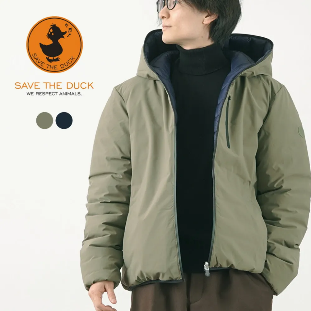 SAVE THE DUCK Jackets^/ Ezra Synthetic Down Reversible Hooded Jacket