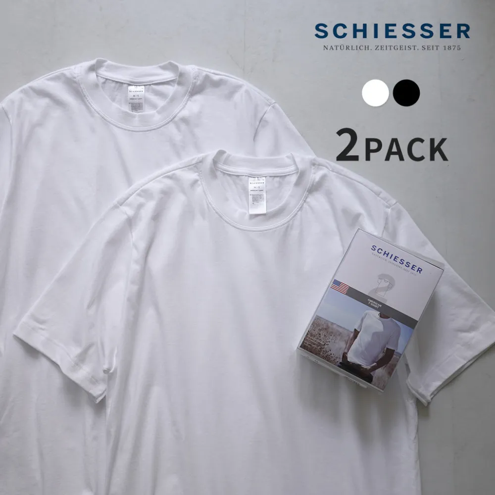 SCHIESSER T-Shirts^/ American Crew Neck 2 Pack T-Shirt